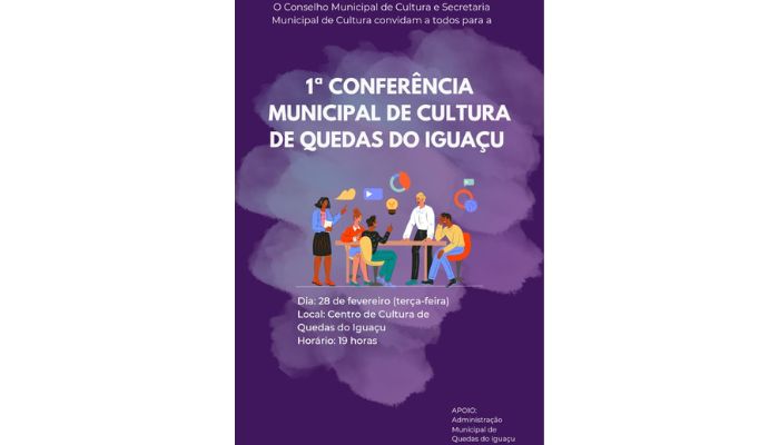 Quedas - Primeira Conferência de Cultura será realizada na terça-feira